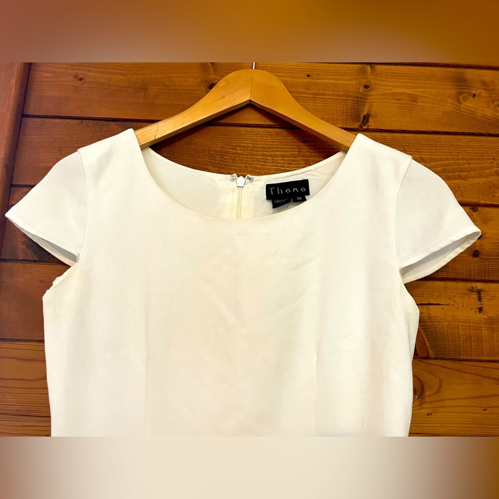 White cocktail dress size 36 (fits like 2-4)